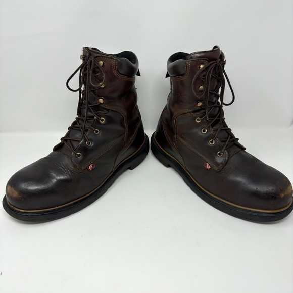 Red Wing 4200 8" Dynaforce Steel Toe Lace Up Work Boots 9.5 WIDE - Picture 6 of 9